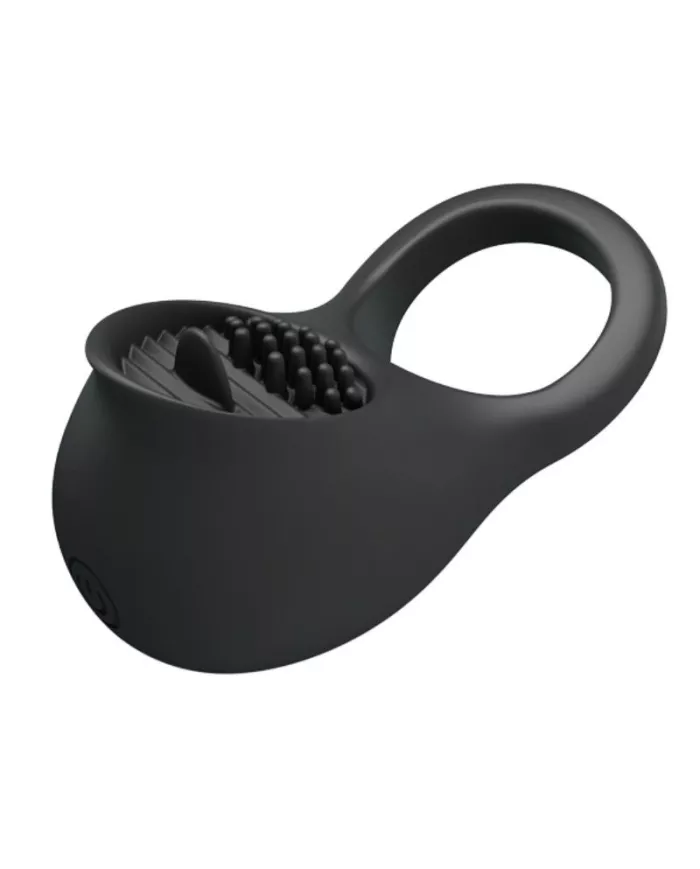PRETTY LOVE - ANNEAU PÉNIS VIBRANT AVEC LANGUE NOIRE
