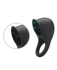 PRETTY LOVE - ANNEAU PÉNIS VIBRANT AVEC LANGUE NOIRE