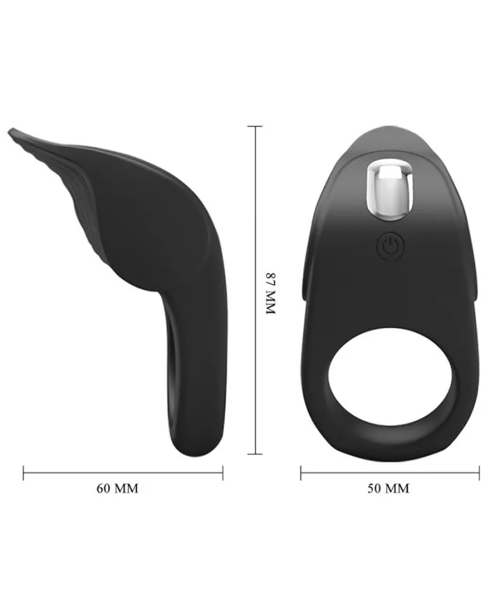 PRETTY LOVE - ANNEAU PÉNIS VIBRANT SUSANNA NOIR PRETTY LOVE - ANNEAU PÉNIS VIBRANT SUSANNA NOIR