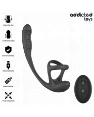 ADDICTED TOYS - PLUG ANAL AVEC VIBRATION, ONDULATION À 360° ET STIMULATEUR DE TESTICULES