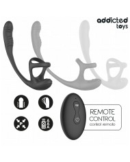 ADDICTED TOYS - PLUG ANAL AVEC VIBRATION, ONDULATION À 360° ET STIMULATEUR DE TESTICULES