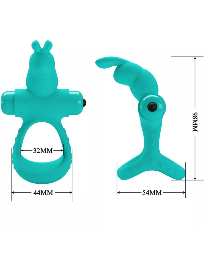 PRETTY LOVE - ANNEAU VIBRATEUR LAPIN VERT FIGGY