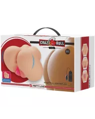 CRAZY BULL - VIBRATEUR VAGIN ET ANUS LUNA RÉALISTE