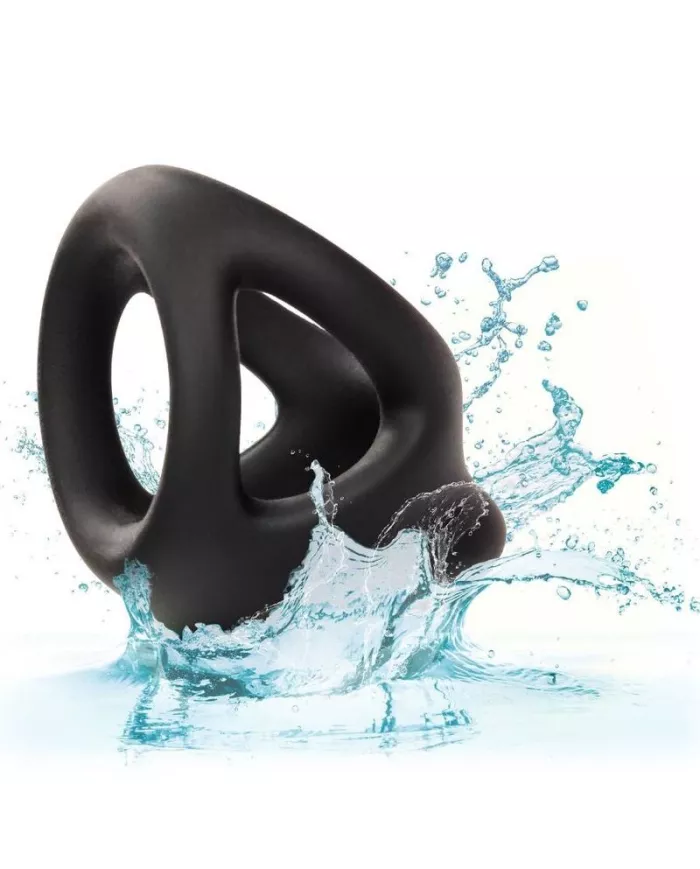 CALEXOTICS - ALPHA BAGUE DUAL CAGE NOIR CALEXOTICS - ALPHA BAGUE DUAL CAGE NOIR