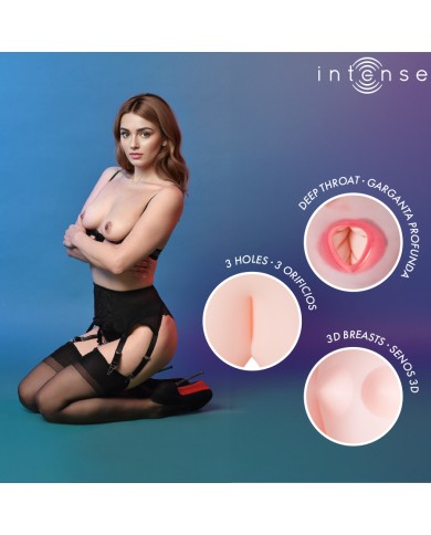 INTENSE DOLLS - POUPÉE GONFLABLE MONIQUE À TROIS ORIFICES