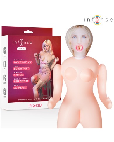 INTENSE DOLLS - POUPÉE GONFLABLE INGRID À TROIS ORIFICES