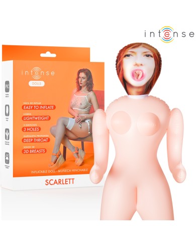 INTENSE DOLLS - POUPÉE GONFLABLE SCARLETT À TROIS ORIFICES