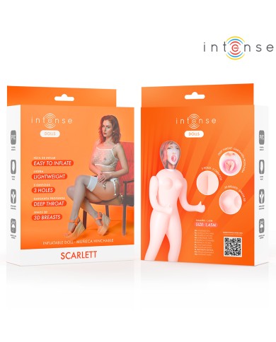INTENSE DOLLS - POUPÉE GONFLABLE SCARLETT À TROIS ORIFICES