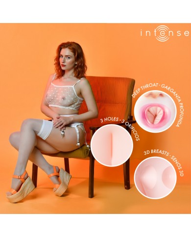 INTENSE DOLLS - POUPÉE GONFLABLE SCARLETT À TROIS ORIFICES