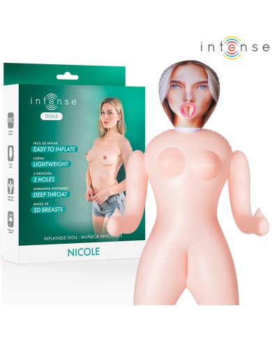 INTENSE DOLLS - POUPÉE GONFLABLE NICOLE À TROIS ORIFICES