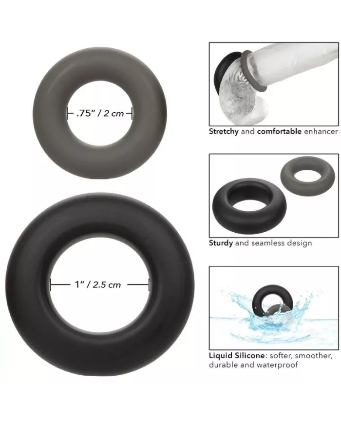 CALEXOTICS - ALPHA PROLONG LOT DE 2 BAGUE GRIS CALEXOTICS - ALPHA PROLONG LOT DE 2 BAGUE GRIS