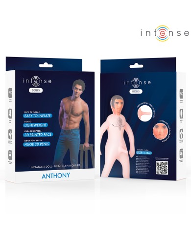 INTENSE DOLLS - POUPÉE GONFLABLE ANTHONY AVEC PÉNIS 3D