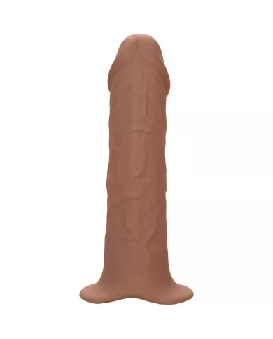 CALEXOTICS - EXTENSION PERFORMANCE MAXX RÉALISTE AVEC HARNAIS PEAU MARRON