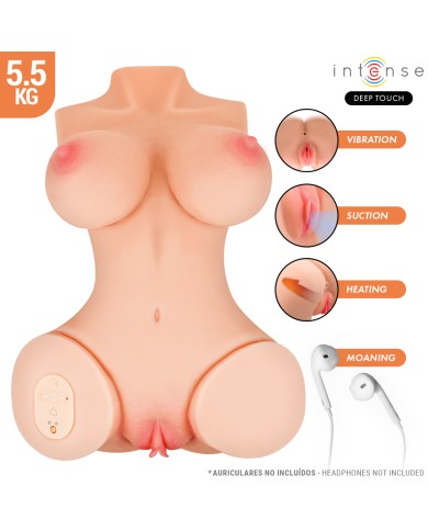 INTENSE DEEP TOUCH - VERO TORSO VAGINA AVEC EFFETS DE SUCCION, DE CHALEUR, DE VIBRATION ET DE VOIX L 5,5 KG