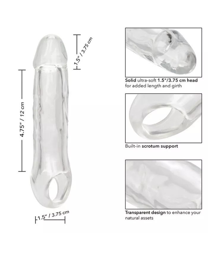 CALEXOTICS - EXTENSION PERFORMANCE MAXX CLEAR 6,5 TRANSPARENTE CALEXOTICS - EXTENSION PERFORMANCE MAXX CLEAR 6,5 TRANSPARENTE