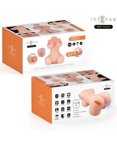 INTENSE DEEP TOUCH - VERO TORSO VAGINA AVEC EFFETS DE SUCCION, DE CHALEUR, DE VIBRATION ET DE VOIX L 5,5 KG