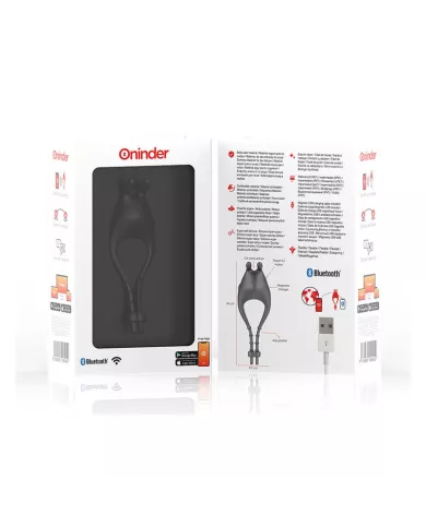 ONINDER - ANNEAU VIBRATEUR RÉGLABLE RECHARGEABLE PAMPA AVEC STIMULATEUR DE CLITORIS 10 VITESSES - APPLICATION GRATUITE