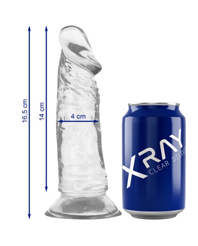 XRAY CLEAR DILDO TRANSPARENTE 16.5CM X 4CM