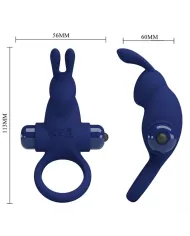 PRETTY LOVE - JIRO BAGUE LAPIN AVEC VIBRATION BLEU PRETTY LOVE - JIRO BAGUE LAPIN AVEC VIBRATION BLEU