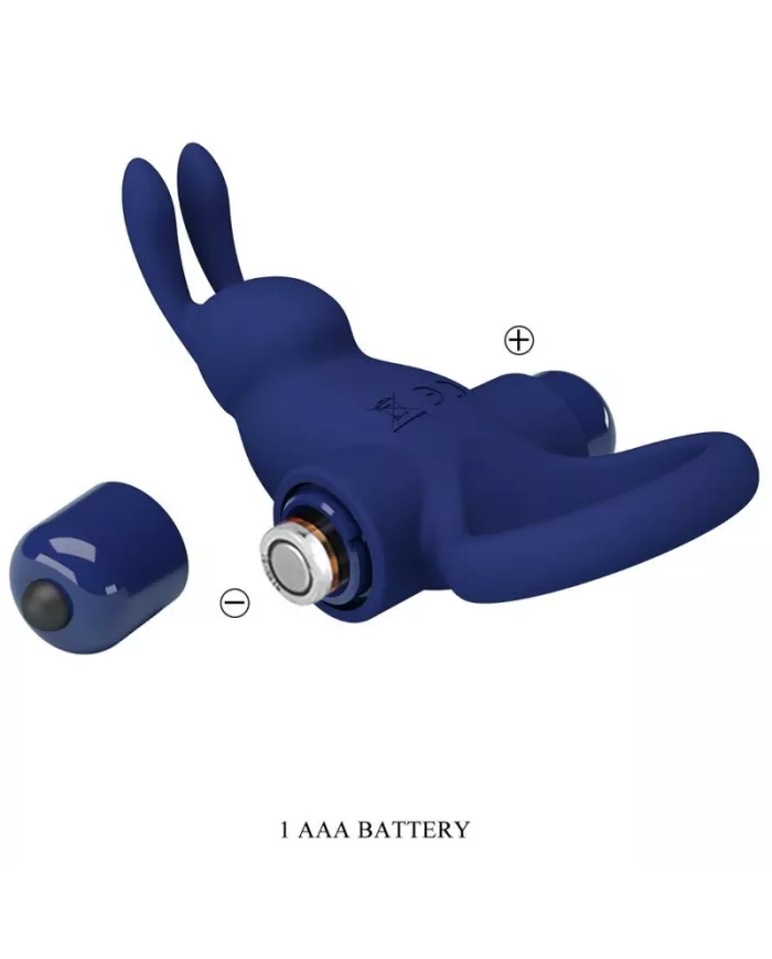 PRETTY LOVE - JIRO BAGUE LAPIN AVEC VIBRATION BLEU PRETTY LOVE - JIRO BAGUE LAPIN AVEC VIBRATION BLEU