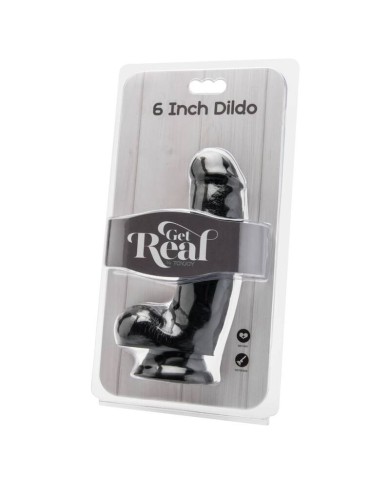GET REAL - GODE 12 CM AVEC BOULES NOIRES