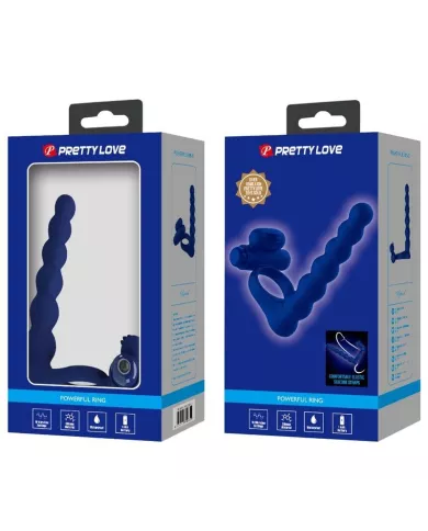 PRETTY LOVE - AJMAL ANNEAU VIBRANT AVEC PLUG BLEU PRETTY LOVE - AJMAL ANNEAU VIBRANT AVEC PLUG BLEU