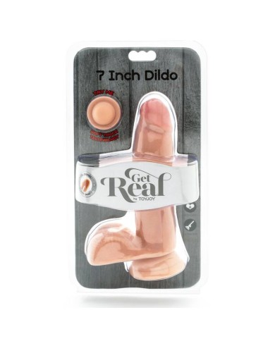 GET REAL - GODE DOUBLE DENSITÉ 12 CM BALLES PEAU