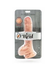 GET REAL - GODE DOUBLE DENSITÉ 25,5 CM BALLES PEAU