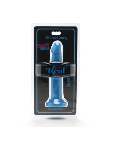 GET REAL - HAPPY DICKS DONG 19 CM BLEU