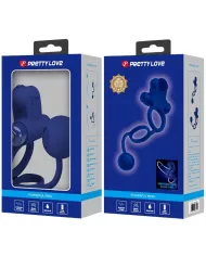 PRETTY LOVE - REMINGTON DOUBLE ANNEAU VIBRANT AVEC PLUG BLEU PRETTY LOVE - REMINGTON DOUBLE ANNEAU VIBRANT AVEC PLUG BLEU
