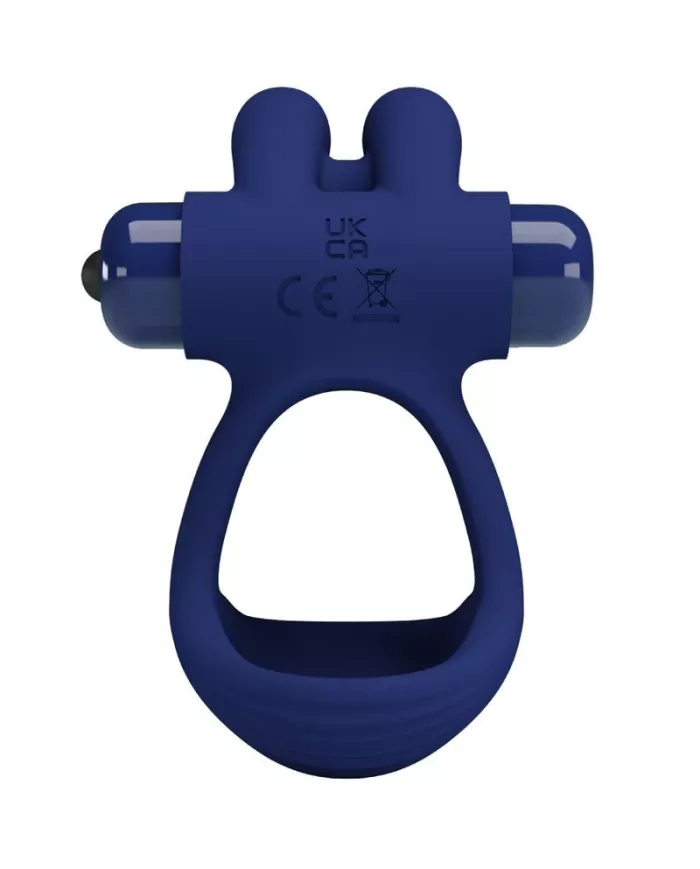 PRETTY LOVE - FRANCISCO DOUBLE ANNEAU VIBRANT LAPIN BLEU PRETTY LOVE - FRANCISCO DOUBLE ANNEAU VIBRANT LAPIN BLEU