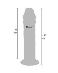 GET REAL - PÉNIS DE LUXE ÉPAIS DOUBLE DENSITÉ EN TPE 29,5 CM