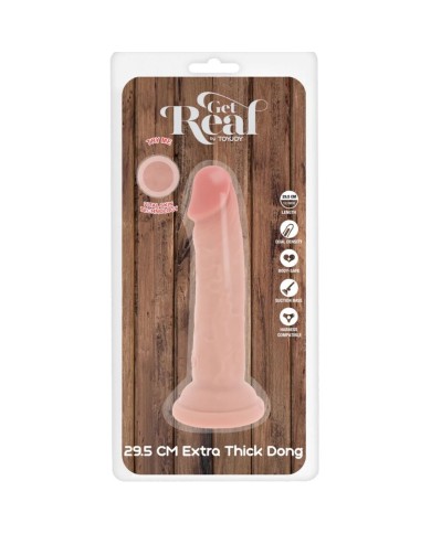 GET REAL - PÉNIS DE LUXE ÉPAIS DOUBLE DENSITÉ EN TPE 29,5 CM