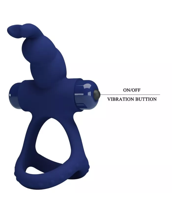 PRETTY LOVE - LUCHITO DOUBLE ANNEAU VIBRANT LAPIN BLEU PRETTY LOVE - LUCHITO DOUBLE ANNEAU VIBRANT LAPIN BLEU