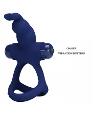 PRETTY LOVE - LUCHITO DOUBLE ANNEAU VIBRANT LAPIN BLEU PRETTY LOVE - LUCHITO DOUBLE ANNEAU VIBRANT LAPIN BLEU