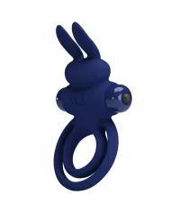 PRETTY LOVE - DAREY DOUBLE ANNEAU VIBRANT LAPIN BLEU PRETTY LOVE - DAREY DOUBLE ANNEAU VIBRANT LAPIN BLEU
