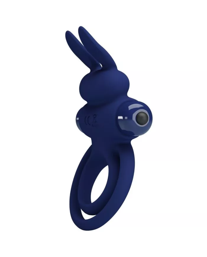 PRETTY LOVE - DAREY DOUBLE ANNEAU VIBRANT LAPIN BLEU PRETTY LOVE - DAREY DOUBLE ANNEAU VIBRANT LAPIN BLEU