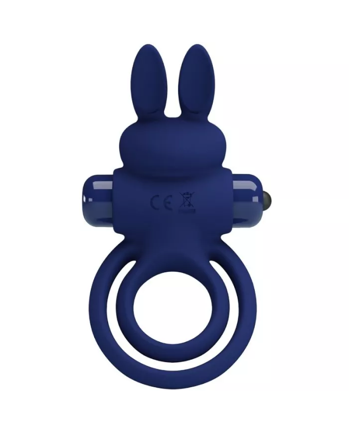PRETTY LOVE - DAREY DOUBLE ANNEAU VIBRANT LAPIN BLEU PRETTY LOVE - DAREY DOUBLE ANNEAU VIBRANT LAPIN BLEU