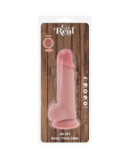 GET REAL - PÉNIS RÉALISTE DE LUXE AVEC TESTICULES EXTRA ÉPAIS DE 25 CM