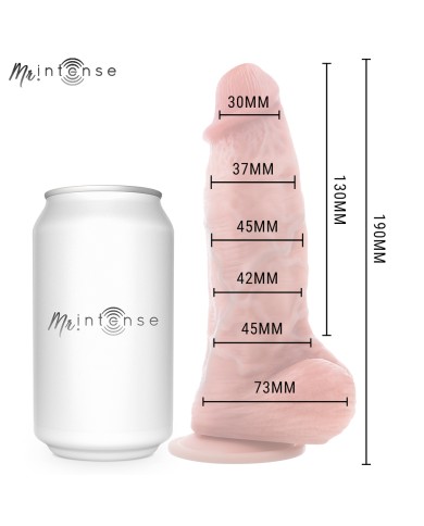 MR INTENSE - PETIT GODEMICHET SPENCER EN SILICONE 19 CM -Ø- 4,5 CM
