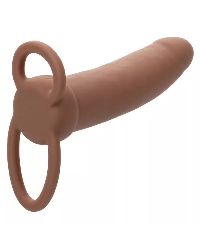 CALEXOTICS - MAXX THICK DOUBLE PÉNÉTRATEUR 10 VIBRATIONS MARRON CALEXOTICS - MAXX THICK DOUBLE PÉNÉTRATEUR 10 VIBRATIONS MARRON