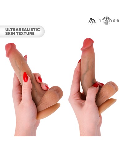 MR INTENSE - BRUCE S GODEMICHET EN SILICONE AVEC TESTICULES 17,8 CM -Ø- 4 CM