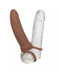 CALEXOTICS - MAXX THICK DOUBLE PÉNÉTRATEUR 10 VIBRATIONS MARRON CALEXOTICS - MAXX THICK DOUBLE PÉNÉTRATEUR 10 VIBRATIONS MARRON