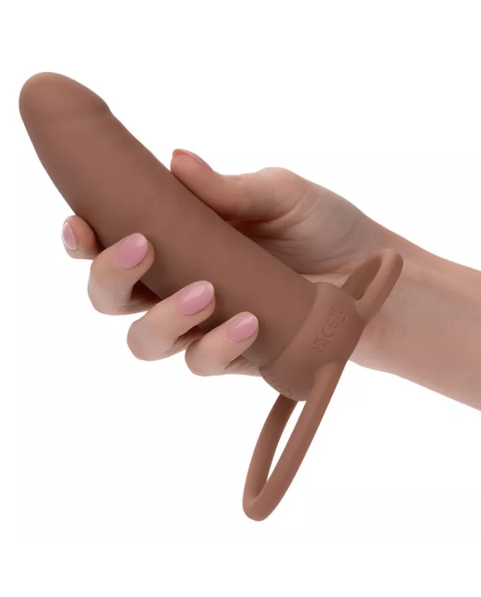 CALEXOTICS - MAXX THICK DOUBLE PÉNÉTRATEUR 10 VIBRATIONS MARRON CALEXOTICS - MAXX THICK DOUBLE PÉNÉTRATEUR 10 VIBRATIONS MARRON