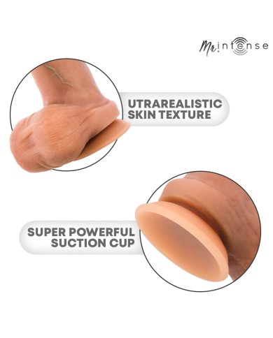 MR INTENSE - BRUCE XL GODEMICHET EN SILICONE AVEC TESTICULES 25,5 CM -Ø- 5,5 CM