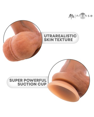 MR INTENSE - GARY M PÉNIS EN SILICONE ULTRA-RÉALISTE AVEC TESTICULES 20 CM -Ø- 4,2 CM