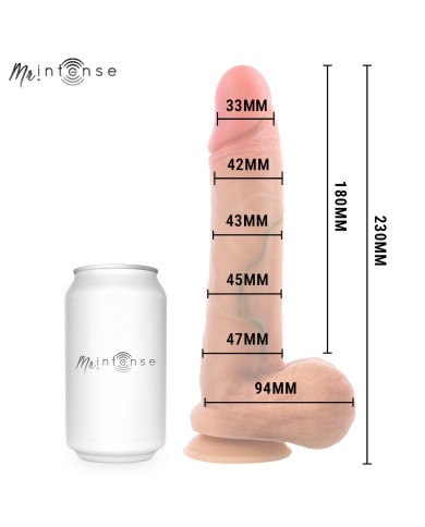 MR INTENSE - GARY L PÉNIS EN SILICONE ULTRA-RÉALISTE AVEC TESTICULES 23 CM - Ø 4,7 CM