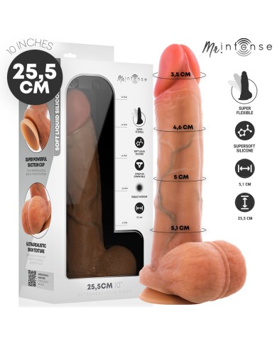 MR INTENSE - GARY XL PÉNIS EN SILICONE ULTRA-RÉALISTE AVEC TESTICULES 25,5 CM -Ø- 5,1 CM