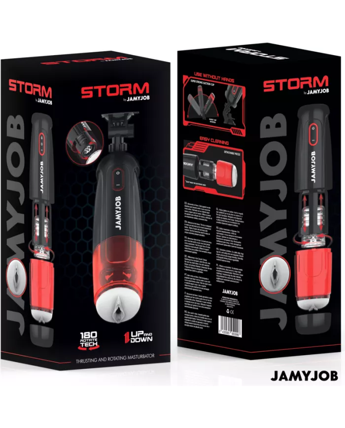 JAMYJOB - MASTURBATEUR VAGIN AUTOMATIQUE STORM 10 MODES DE ROTATION ET DE POUSSÉE JAMYJOB - MASTURBATEUR VAGIN AUTOMATIQUE STORM 10 MODES DE ROTATION ET DE POUSSÉE