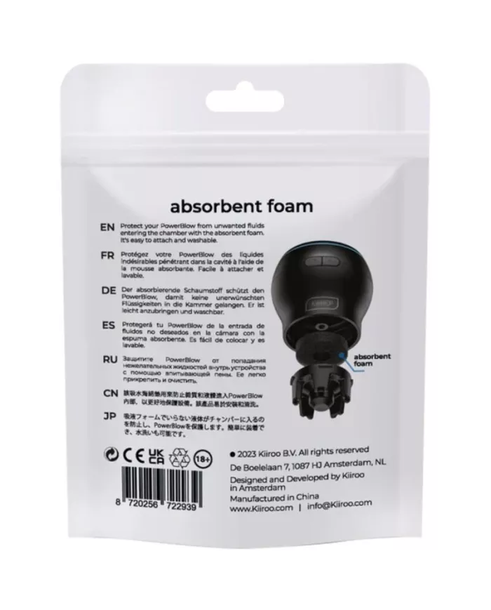 KIIROO - POWER BLOW MOUSSE ABSORBANTE LOT DE 5 KIIROO - POWER BLOW MOUSSE ABSORBANTE LOT DE 5